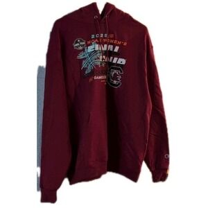 Champion  Women's  2025‎ Final Four Fleece Pull Over Hoodie  Maroon Size XL Mens